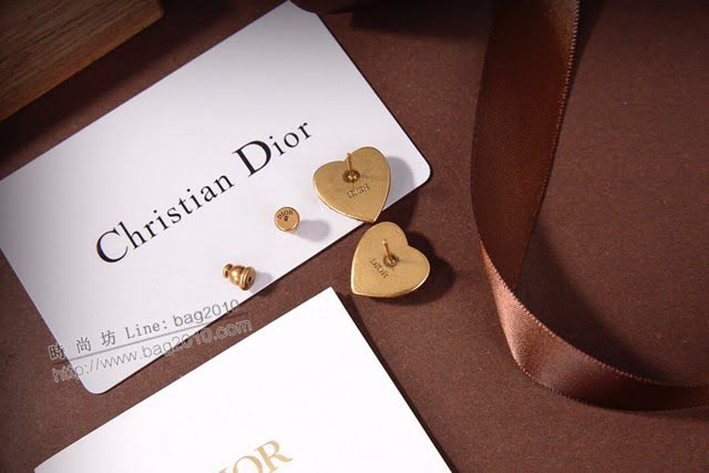 Dior飾品 迪奧經典熱銷款Jadior字母愛心耳釘耳環  zgd1375